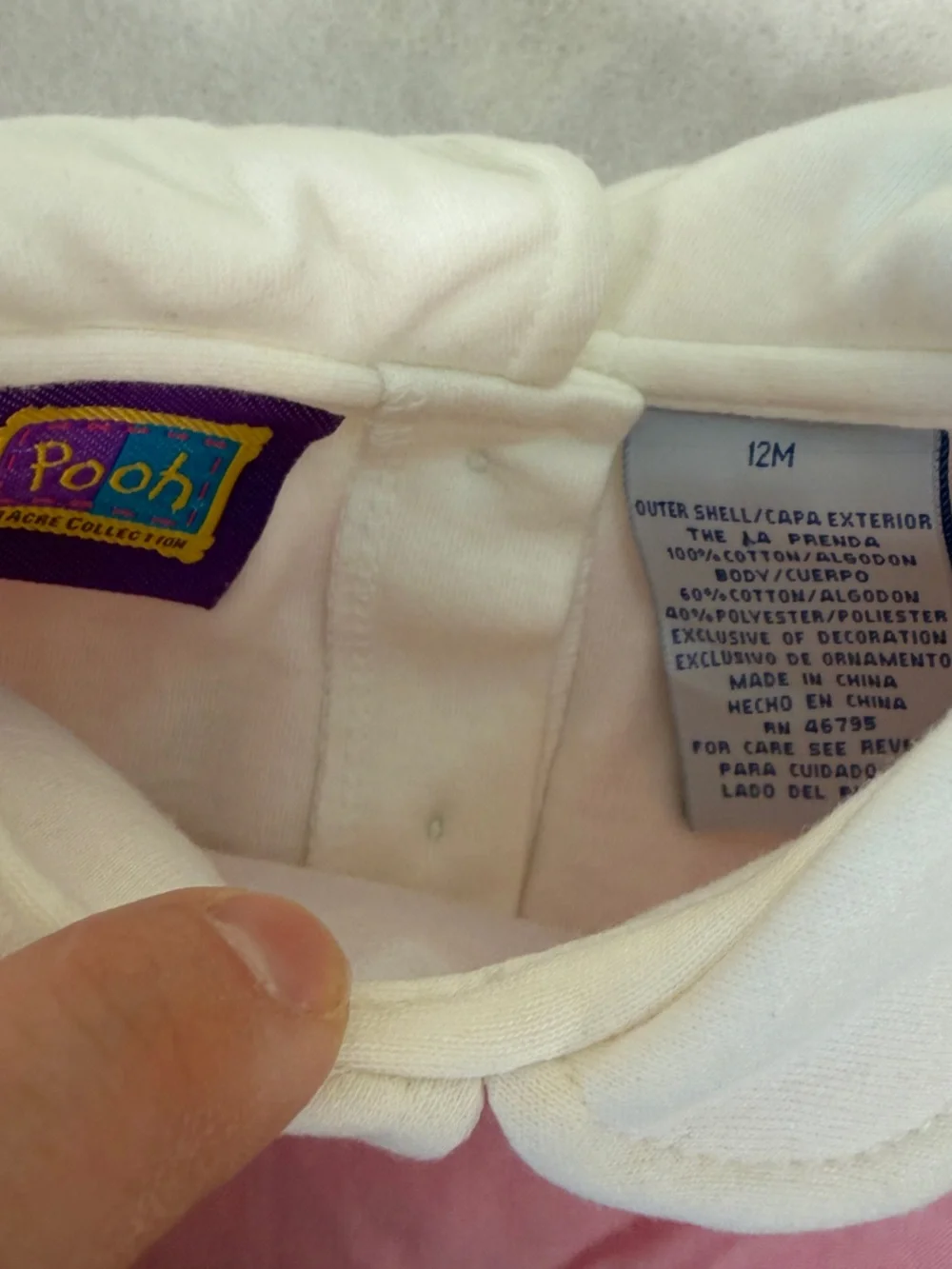 VTG NWT Winnie The Pooh Collection Top Peter Pan Collar Apron Dress Bloomers Set